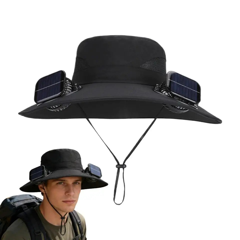 Chapeau ventilateurs solaires détail panneau